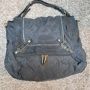 Treesje nylon flap hobo bag